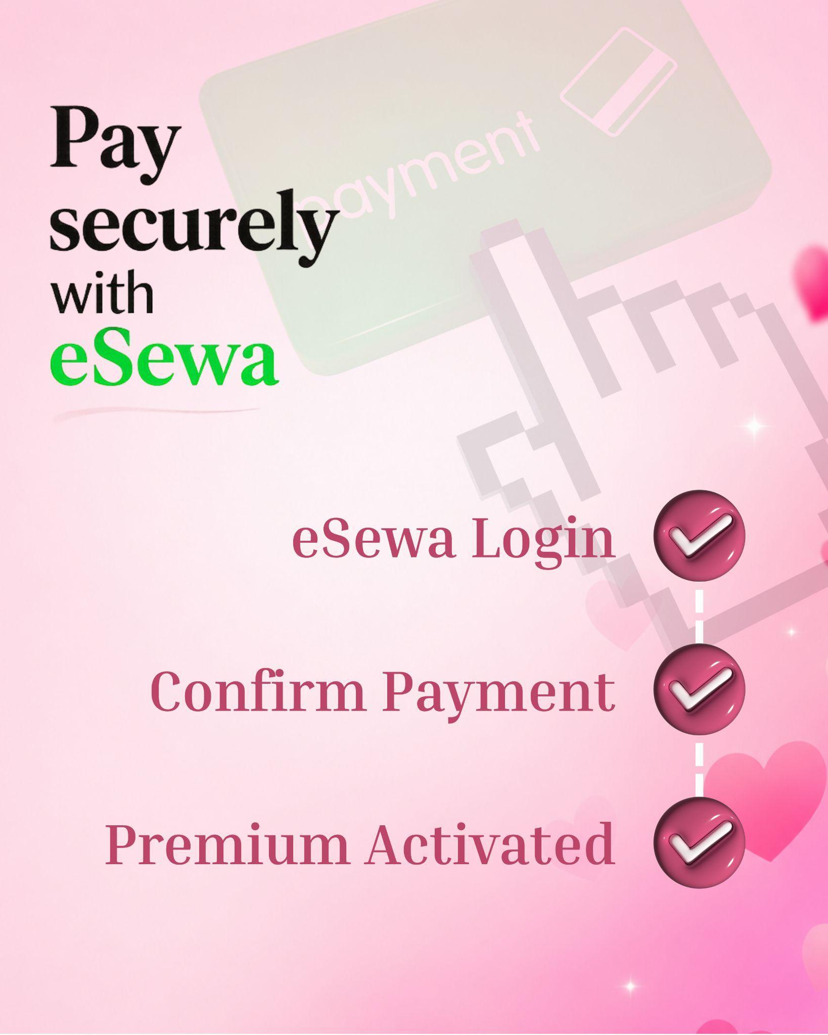 Log in and pay with eSewa